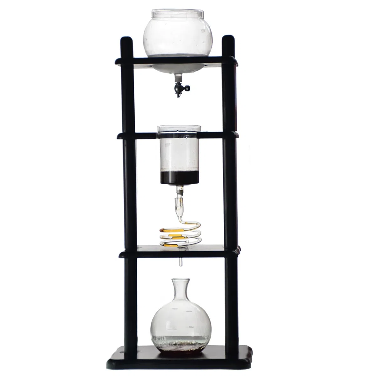Cold Brew Tower 1000 ml Eiskaffeemaschine, verstellbarer Tropfer, manuelles Brühen für Zuhause und Büro