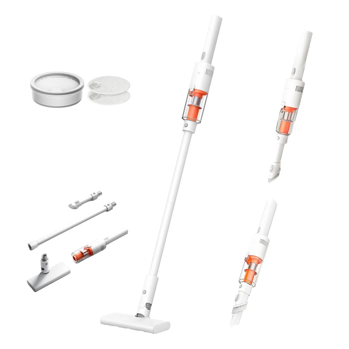 XIAOMI P30 kabelloser Staubsauger, 22KPa/50AW Saugleistung, leicht und mühelos zu handhaben, bis zu 40 Minuten Laufzeit, präzise 5-stufige Filtration, 2 Bürstenaufsätzen, geeignet für Zuhause und Auto