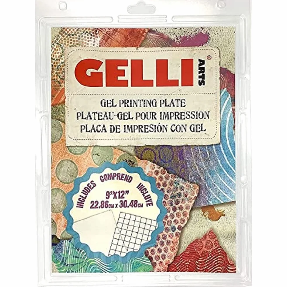 Gelli Arts GL013964721027 Gel-Druckplatte, 22,9 x 30,5 cm, transparent