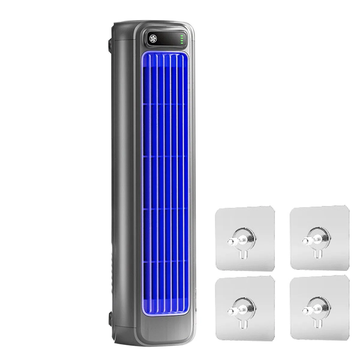 Sherum Cooling Ace Klimagerät, Wand Klimaanlage Ohne Außengerät, Ventilator Wandmontage 3 Geschwindigkeiten, Schwarz