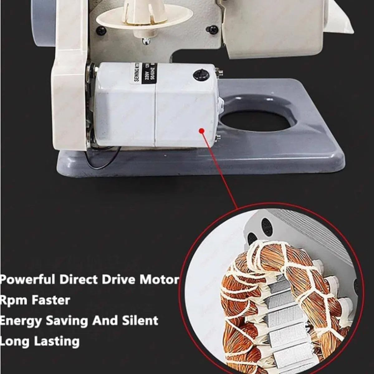 RM-500 Tragbare Blindstich-Nähmaschine Sewing Machine, Desktop-Blindstich-Säumer mit unsichtbarem Saum, Schneider, Nadeln und Nähsteuerungspedal,220V 1200 Stiche/min