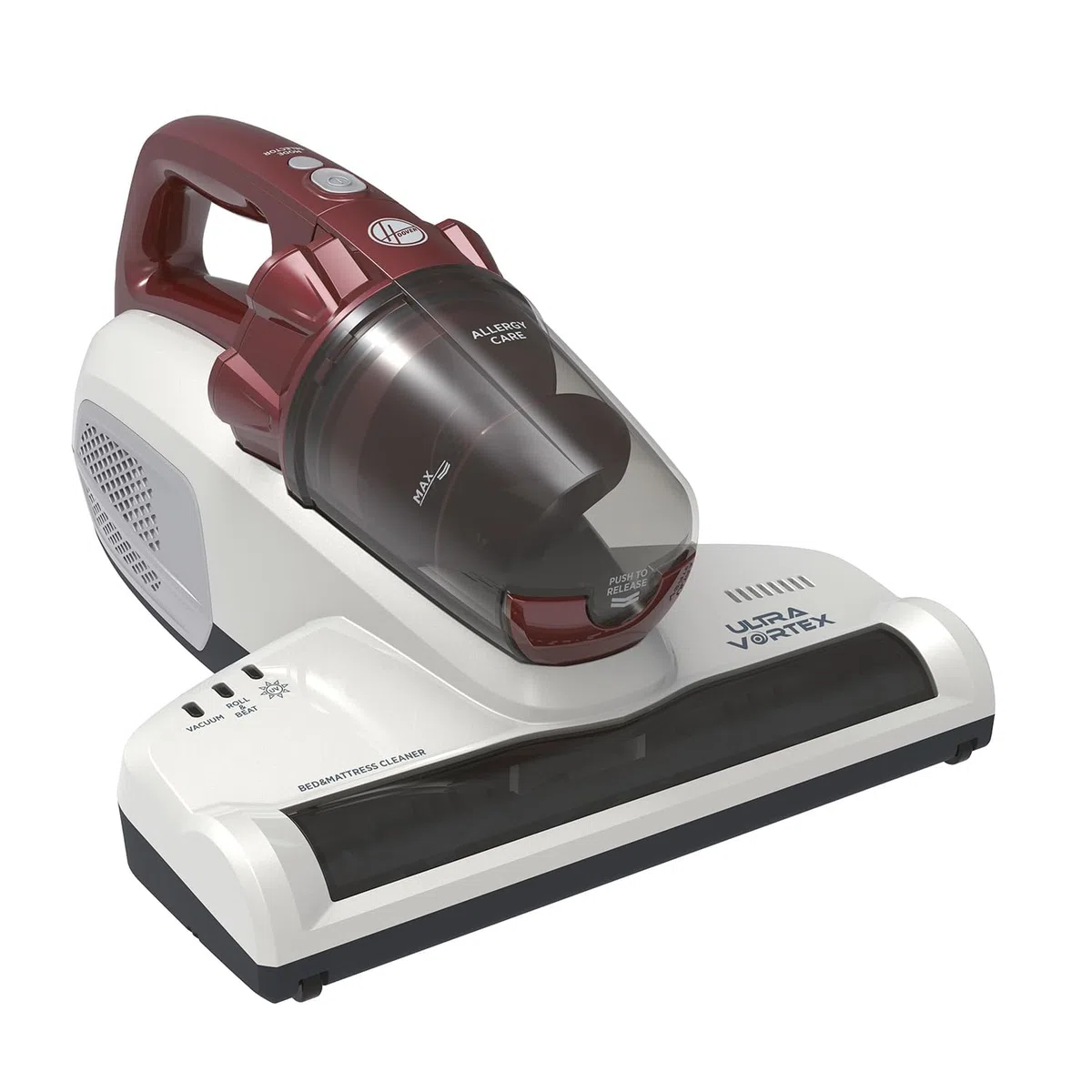 Hoover MBC500 Milbensauger mit UV-Licht, bekämpft Bettwanzen – 3in1 Matratzensauger entfernt 99,9% Bakterien, Allergene, Staub-Milben von Sofas, Polster – Matratzenreiniger für Allergiker
