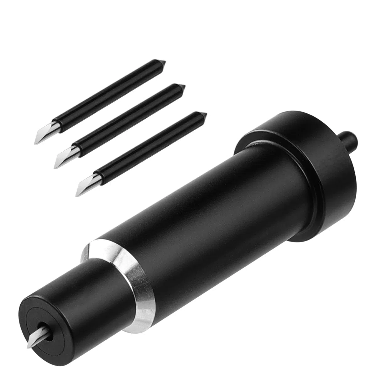 3 x Deep Point Cut Blades + Gehäuse Funktionen für Maker4/3/Maker/Explore 4/3/ Air 2/ Air/One, Schwarz, zum Schneiden dicker Materialien-Handwerksschaum/Spanplatte/Leder/Magnet/Vellum