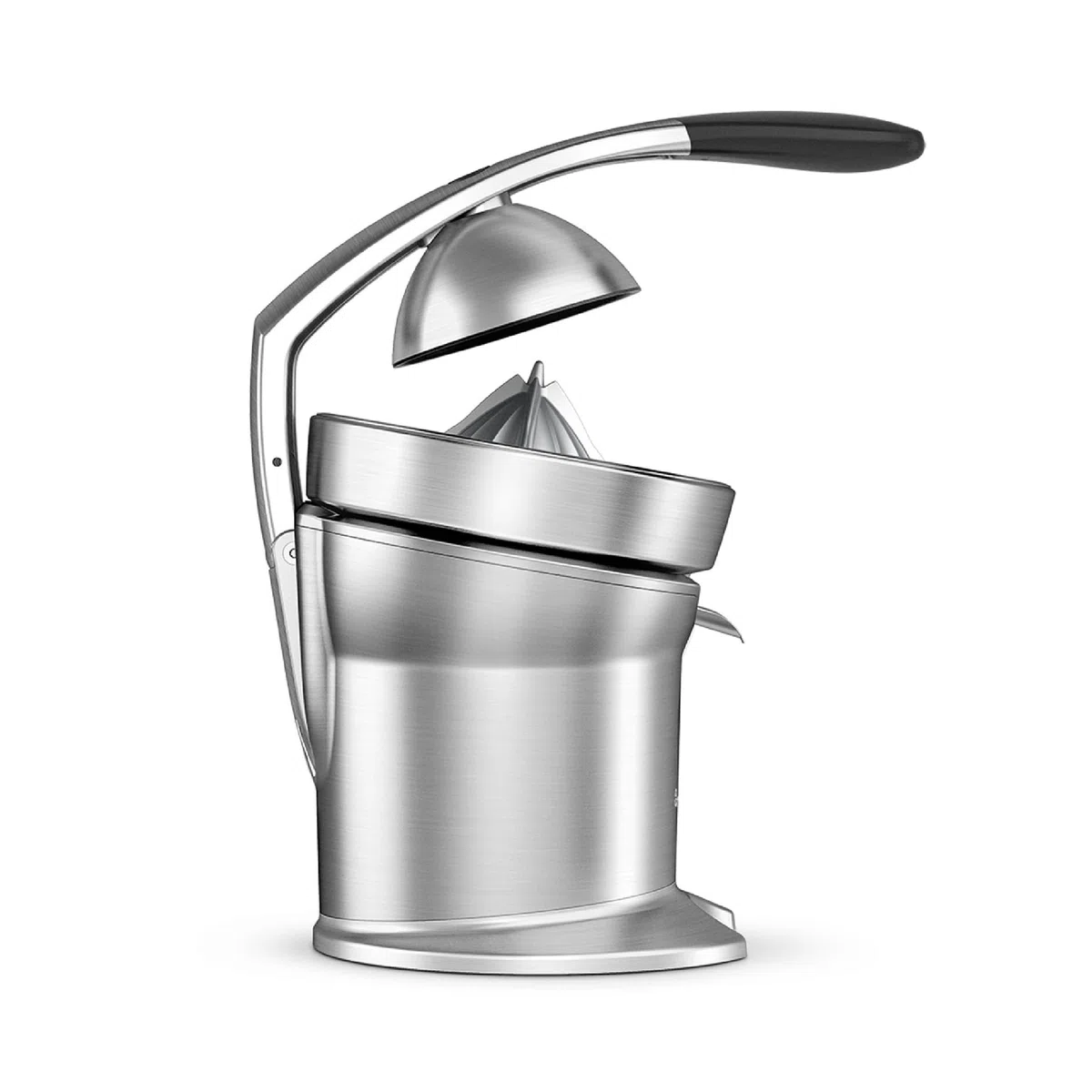 Sage - The Citrus Press Pro - Elektrische Zitruspresse - Saftpresse mit Tropfstopp-Ausguss und Einfach zu Reinigendem Kegel - Gebürstetes Aluminium