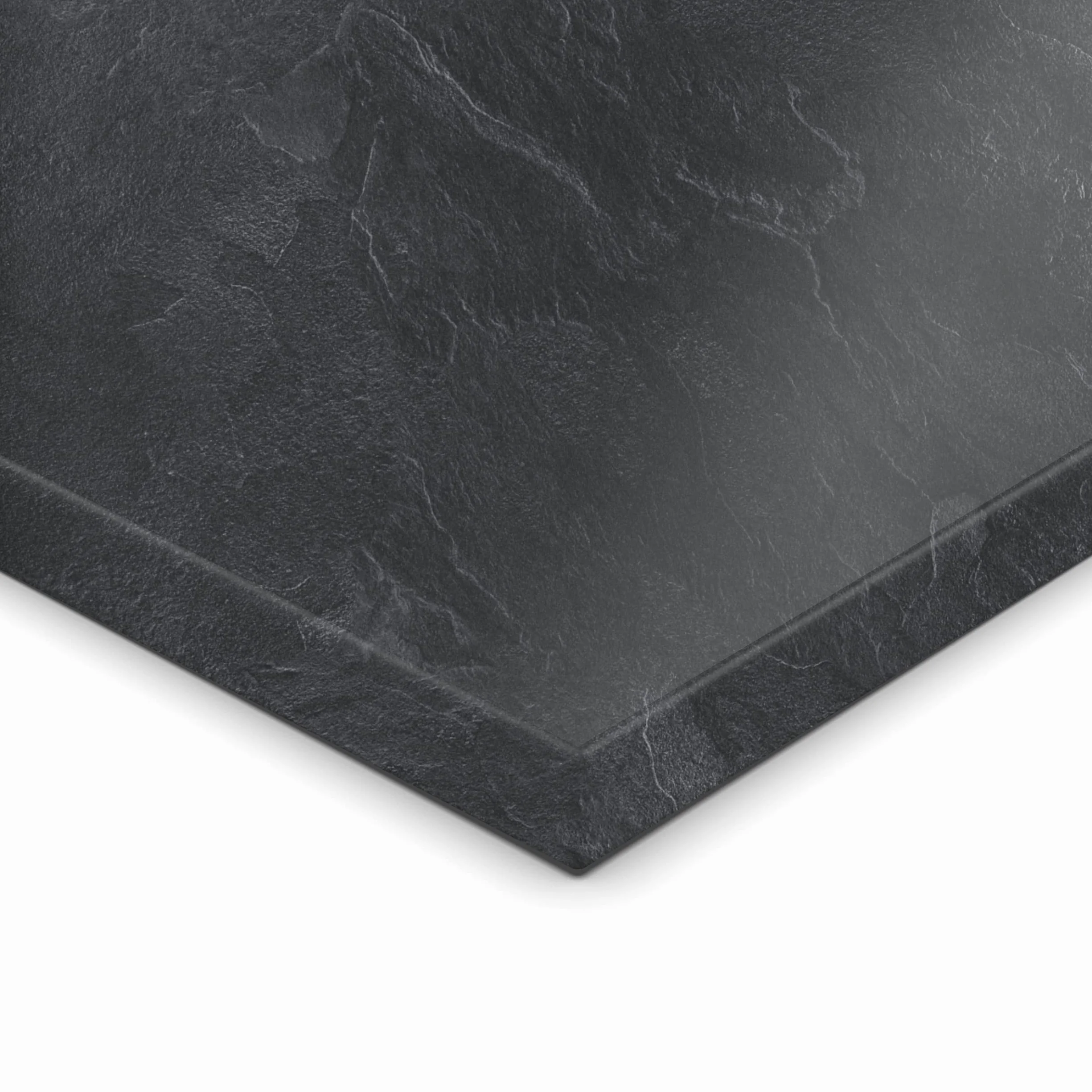 AUPROTEC Dekorplatte 19 mm Schiefer 200x50 cm – rundum ABS-Kante, pflegeleicht & robust für Regale, Möbel, Innenausbau
