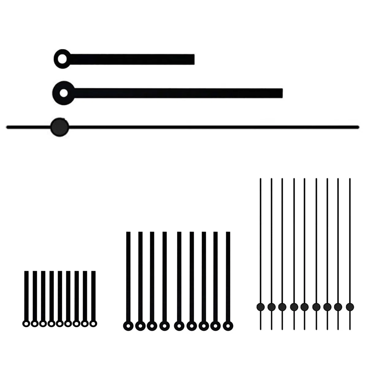30 pcs Herrenuhren Austausch Uhrwerk Set, Uhrzeiger Ersatz für DIY Uhrenbau, Uhr Bausatz, Uhrwerk für Wanduhr, Zeiger für Uhrwerk, Uhr Reparatur Teile, Uhr selber Bauen Kit