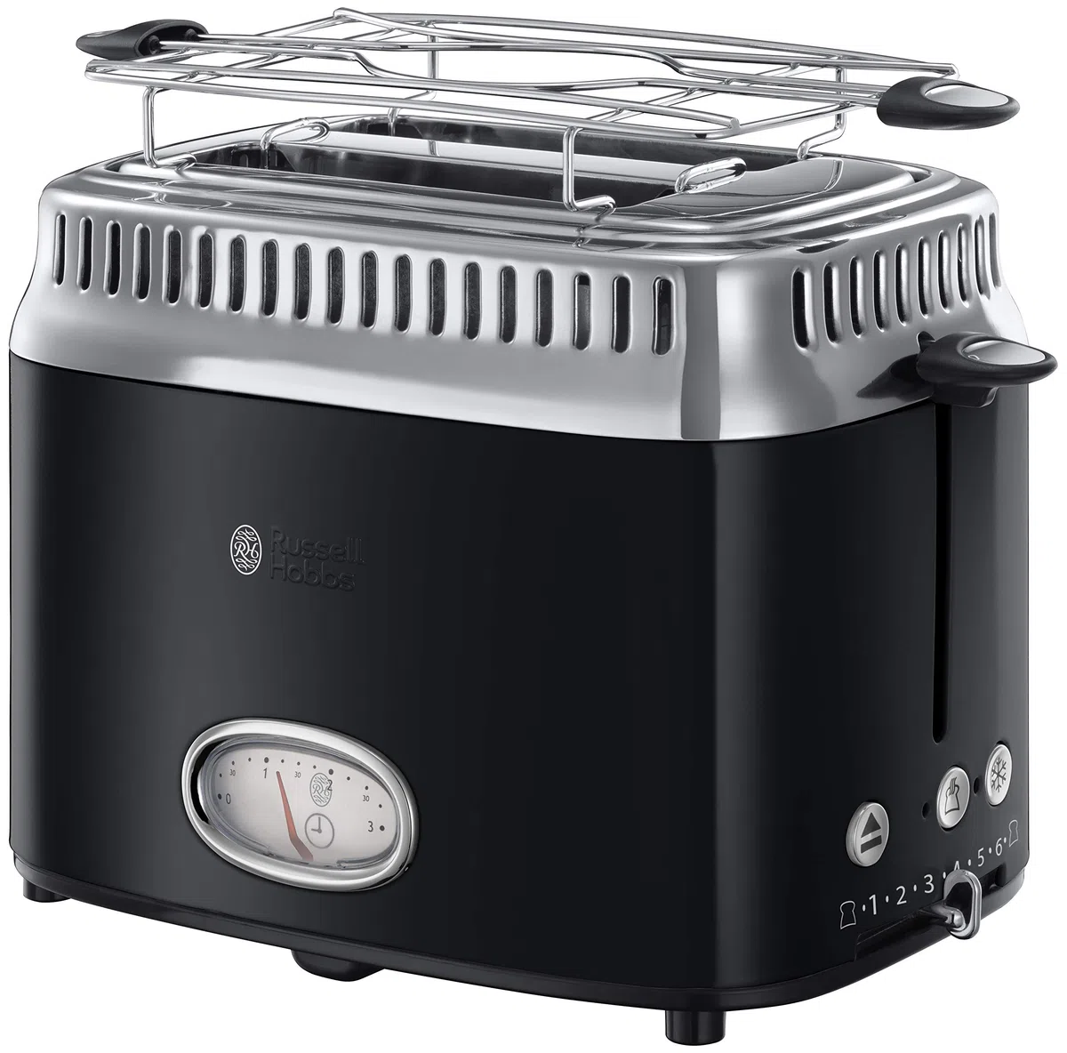 Russell Hobbs Wasserkocher Toaster Retro schwarz