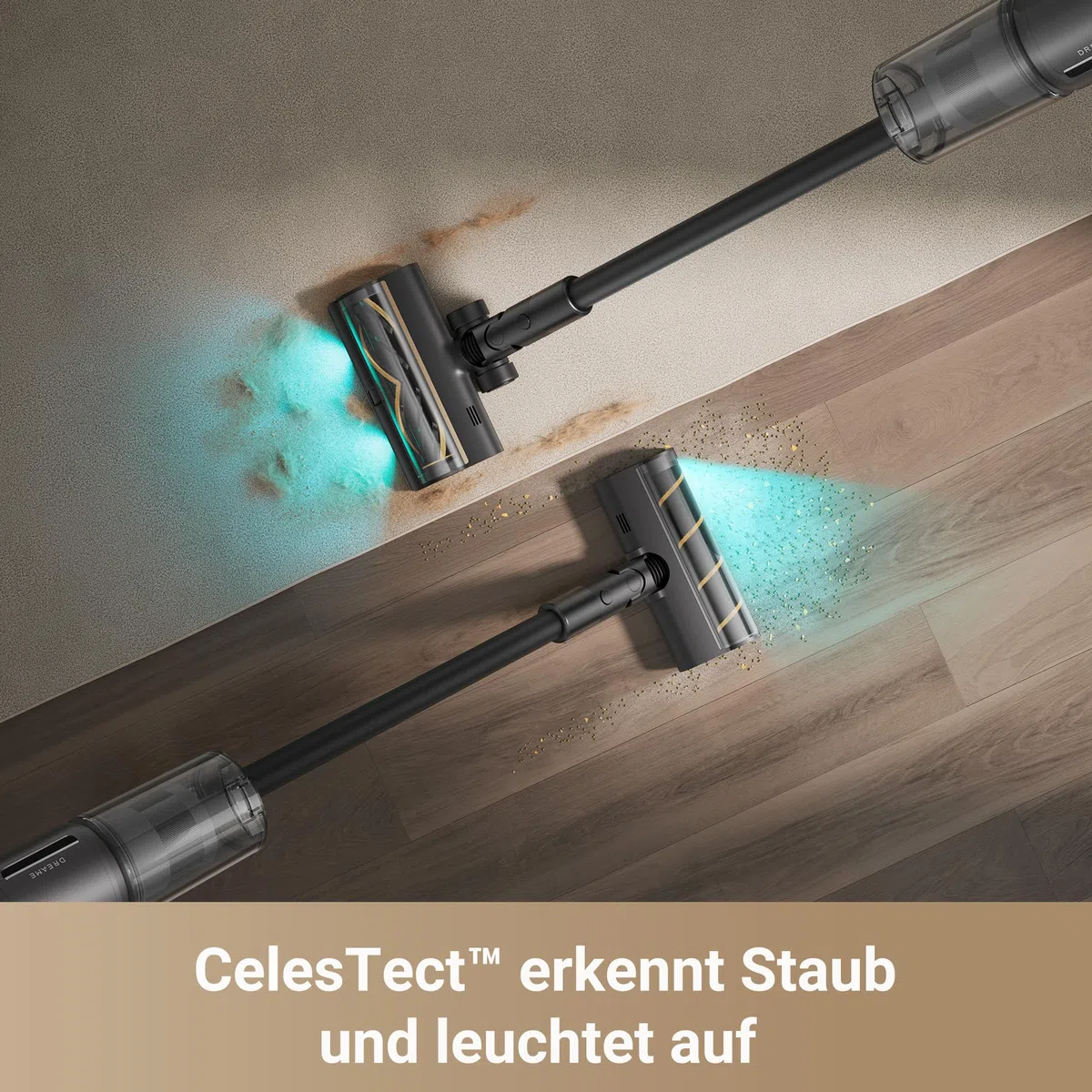 dreame Z30 Kabelloser Bodenstaubsauger, 28,000PA / 310 AW Saugkraft, 90 min Max Reinigungszeit, Dust-Reveal-Technologie, Tierhaar-Entfernungswerkzeug, Multi-Flächen-Saugkraft, Schmutzerkennung
