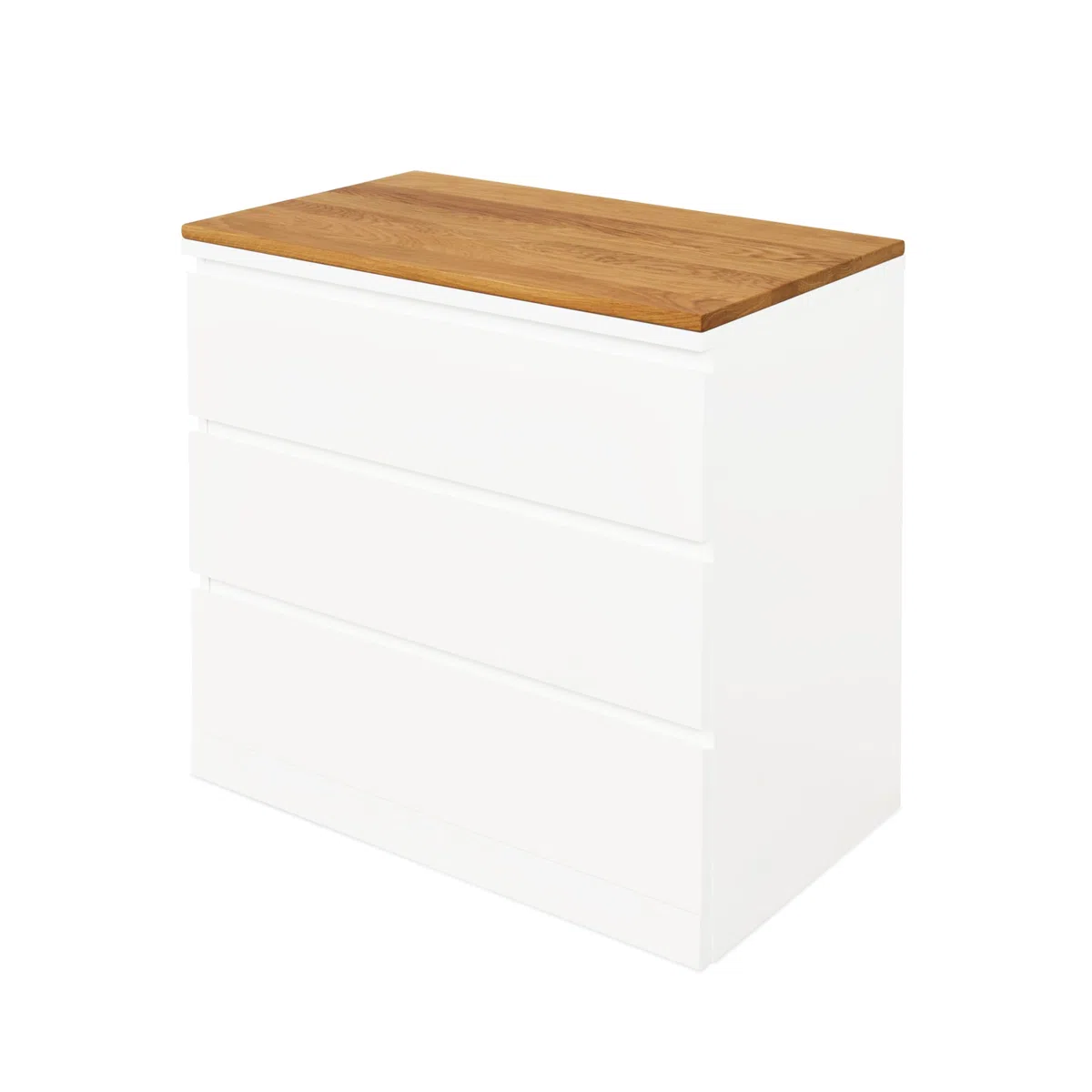 Natural Goods Berlin 1x Malm Deckplatte Eiche - I K E A Upcycling - 2 cm Starke Malm Holzplatte passgenau mit Antirutschfunktion - Holzbrett Eiche massiv - DIY Fensterbrett Eiche Brett 80 x 48 x 2 cm