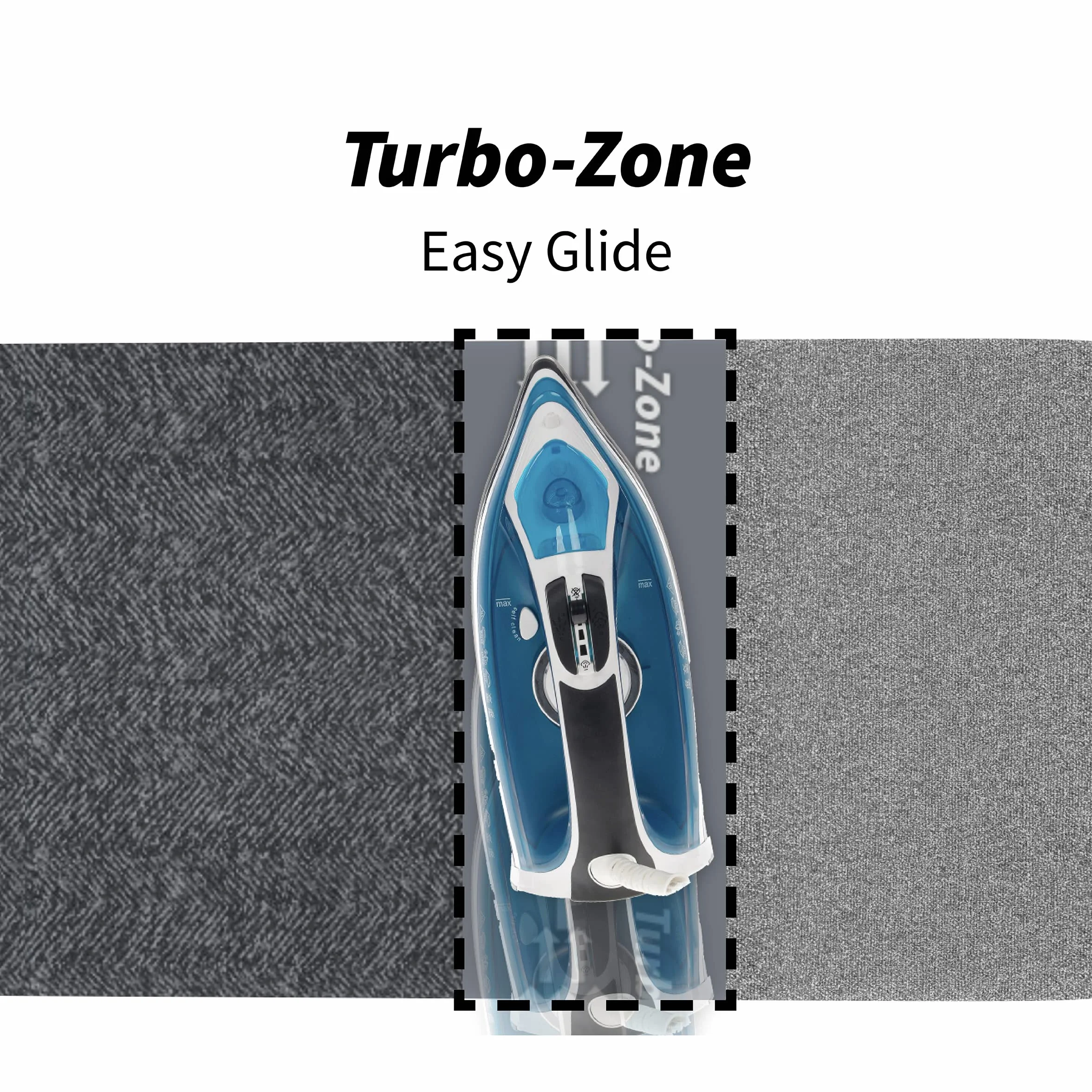 Rörets - Bügelbrett Next Dual Action - Turbo & Park Zone & 4-lagige Polsterung - 32x108 cm - Bügeltisch mit Qualität und Funktionalität von Schwedens führender Bügelbrettmarke