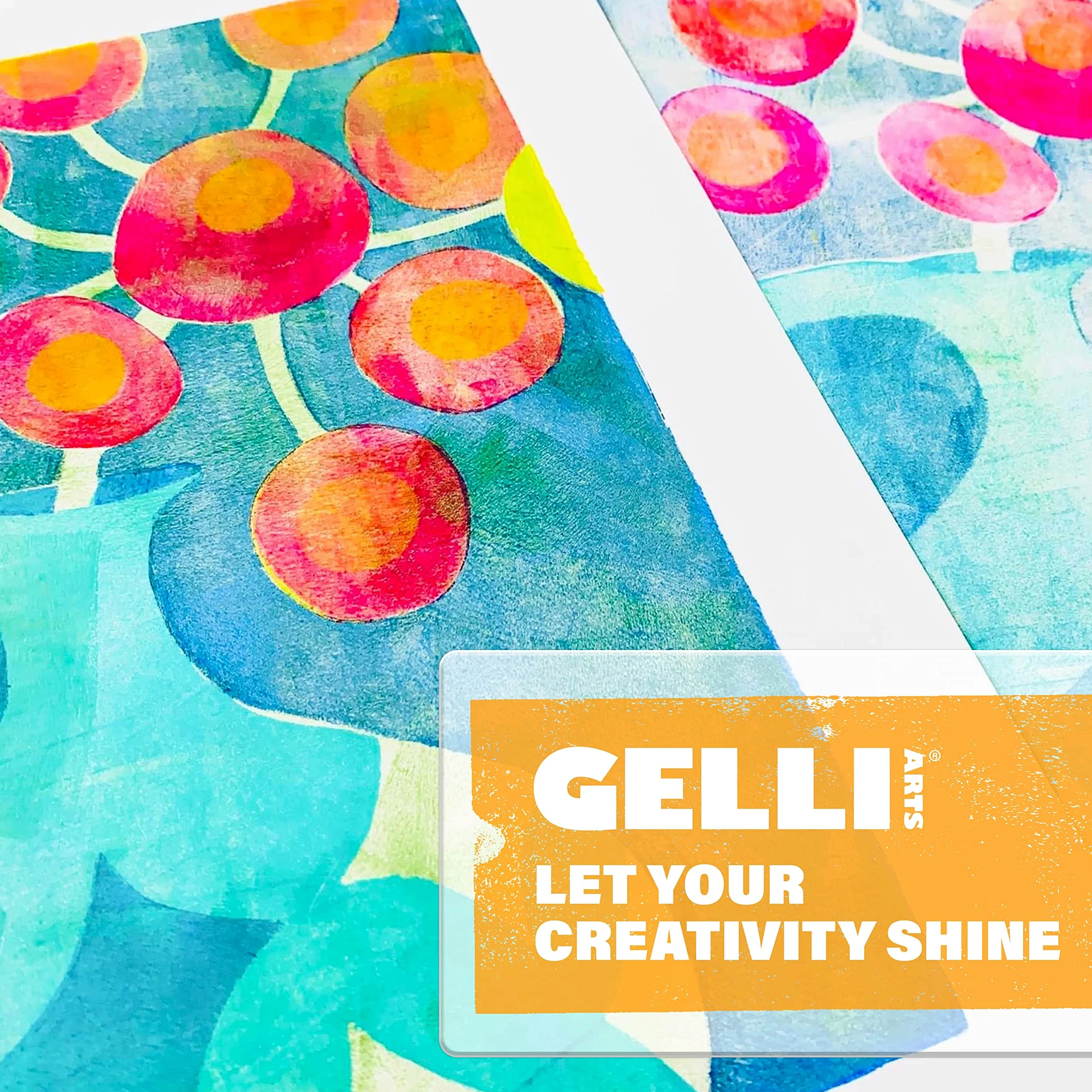 Gelli Arts GL013964721027 Gel-Druckplatte, 22,9 x 30,5 cm, transparent
