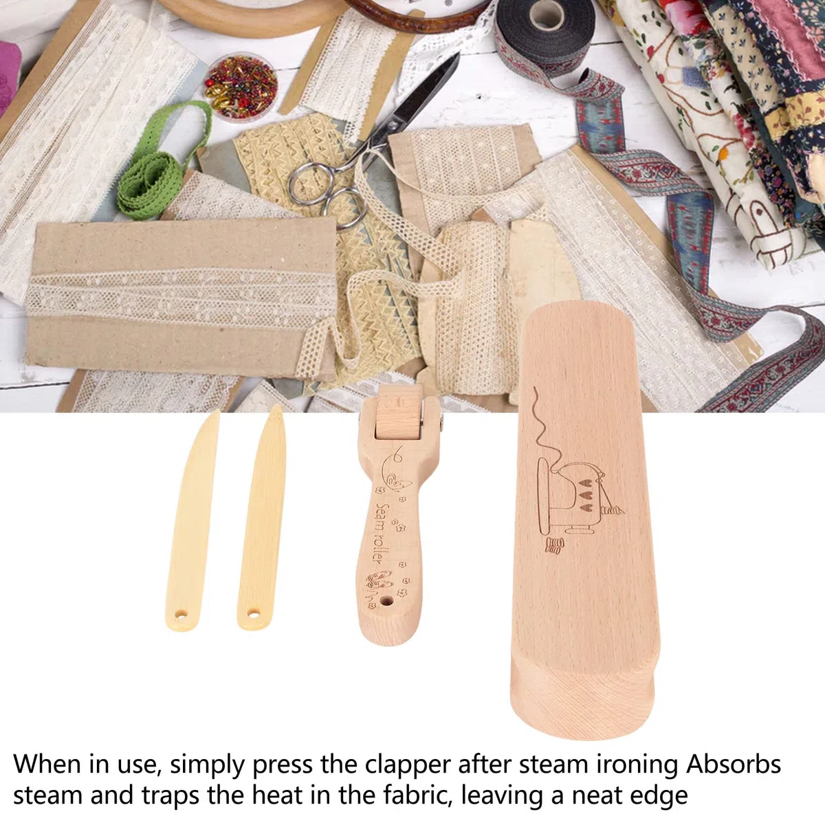 Beechwood Tailors Clappers Multifunktions-Quilters Clapper Quilters Clapper Lori Holt Products Quilting Clappers Schneider Zum Glätten von Stoffen
