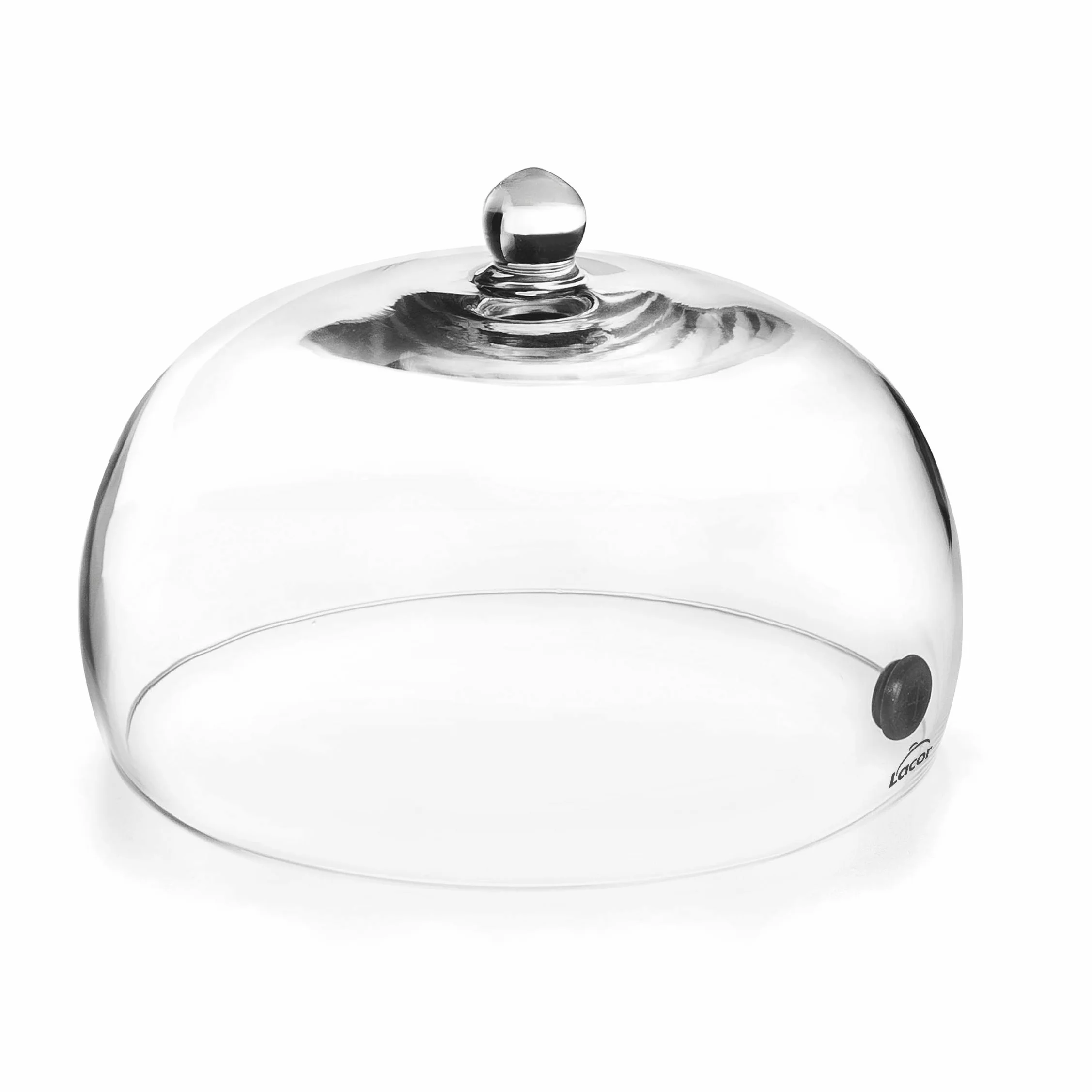 LACOR 61817 | Dunstabzugshaube für Magic Smoker | Glasdeckel mit Ventil | ermöglicht das Eindringen, Dampf und Aromen zum Räuchern und Aromatisieren von Lebensmitteln | Ø 25 x 14 cm, Glas