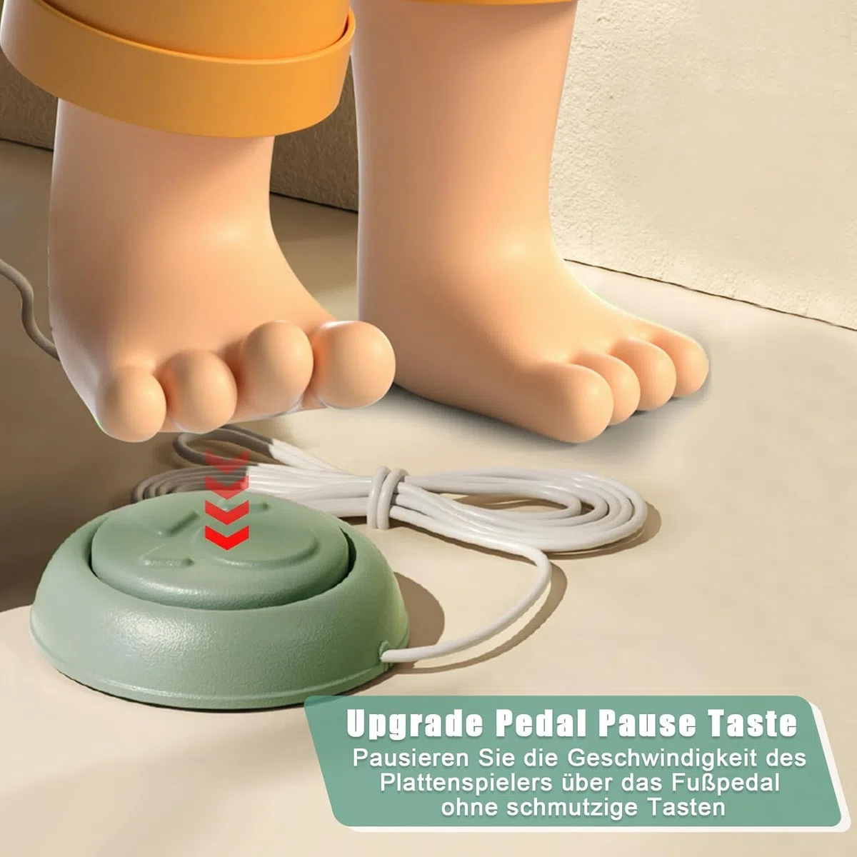 fisca Mini-Töpferscheibe, 4,7" Töpferscheibe für Kinder, Jugendliche und Erwachsene Anfänger, Plug-In-Motor, 1,32 lbs luftgetrockneter Ton, Bastelset für DIY, Keramikarbeiten und Kunstschaffen