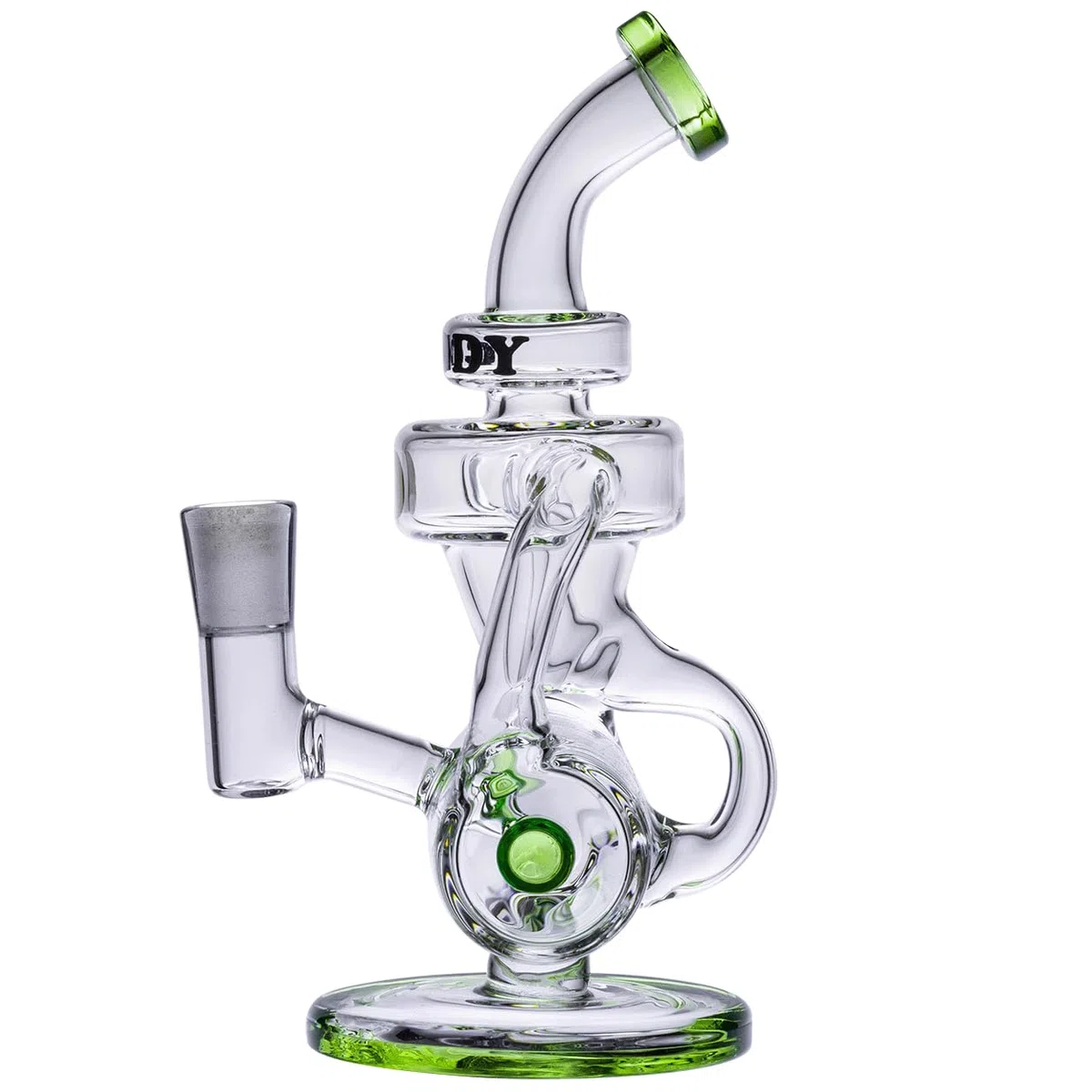 Goody Glass Drummer Boy Mini Dab Rig 4-teiliges Set Grün