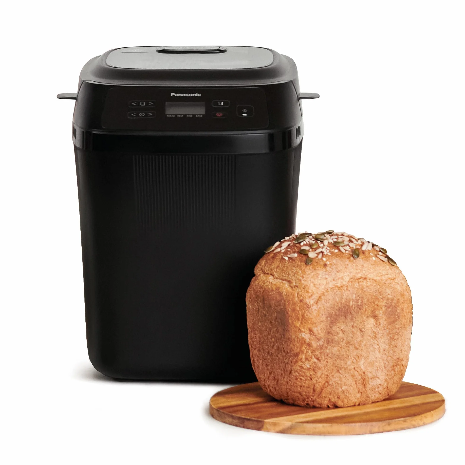 Panasonic SD-PN100KXE Mini Brotbackautomat - Kompakter Brotbackmaschine mit 18 Automatikprogrammen, Glutenfrei-Optionen, Dualen Temperatursensoren, Handwerkskunst-Knetsystem, Einfache Bedienung