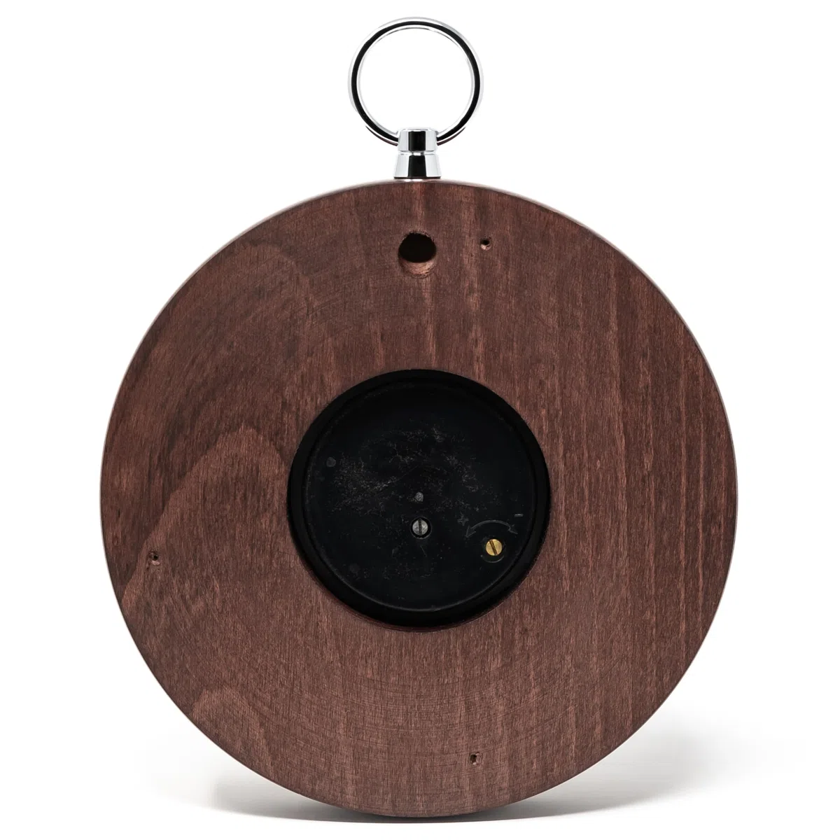 Fischer 1366RS-22 Barometer - 140 mm Druckmessgerät mit Echtholz-Gehäuse gebeizt mahagonifarben - Made in Germany