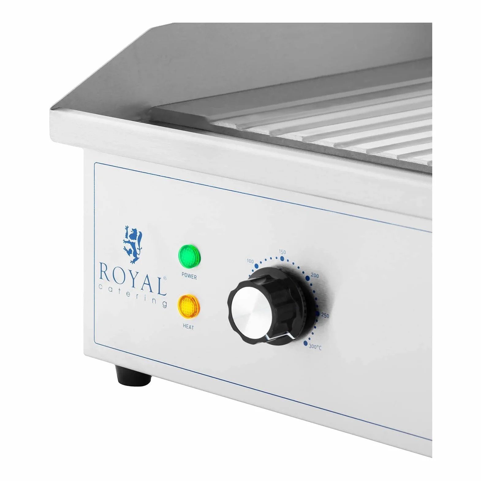 Royal Catering RCPG 51 Doppel Elektro Grillplatte 700 x 400 mm gerillt 4.400 W Griddleplatte Bratplatte Griddleplatte elektrisch