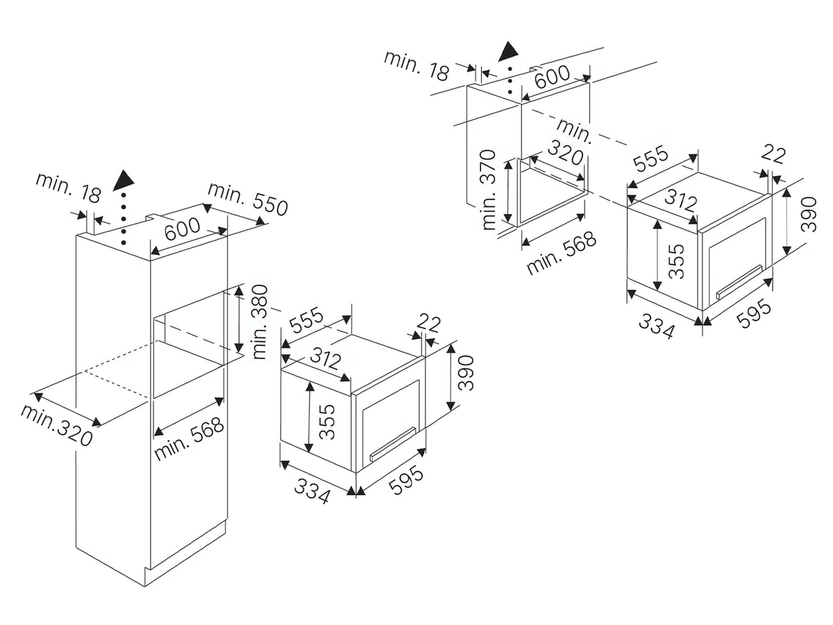 Küppersbusch ML 6330.0 W K-Series.3 Einbau-Mikrowelle Weiß