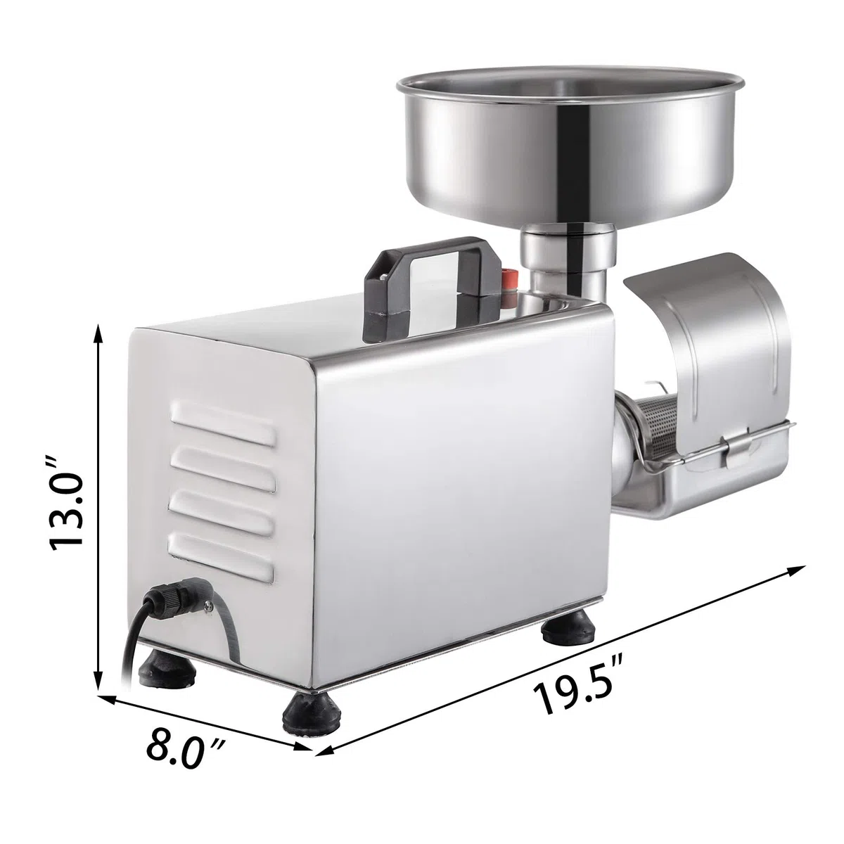 VEVOR Tomatenpresse Passiergerät 370W elektrische Tomatenpresse Rostfreier Stahl