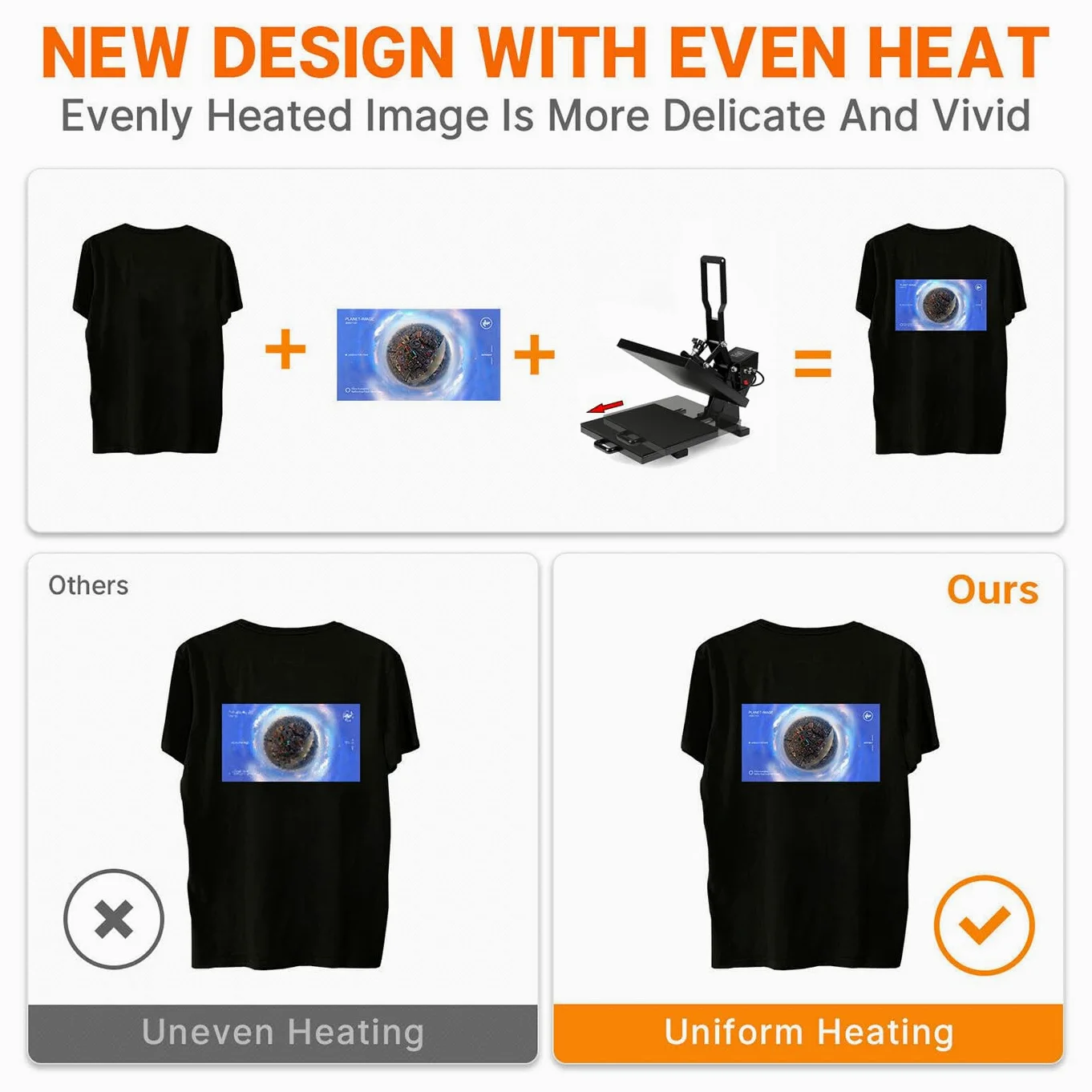 40x50cm Hitzepresse Heißpresse Maschine 2000W Transferpresse Sublimationsmaschine Mulitifunktional Textilpresse für T-Shirts Kissen Tasche Mauspads